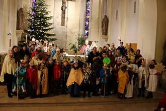 Aussendung der Esthaler Sternsinger